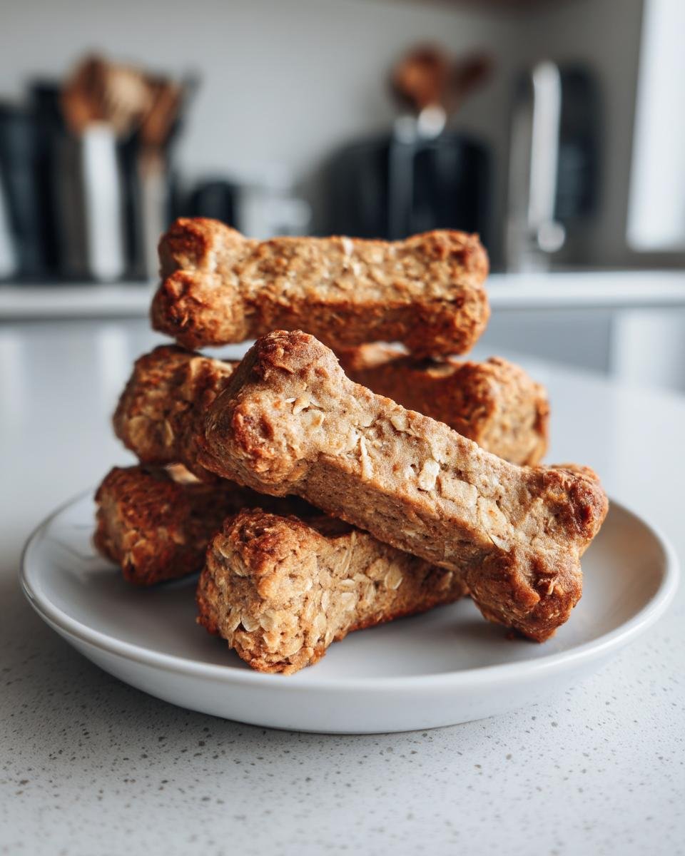 banana oat dog treats - detail 1