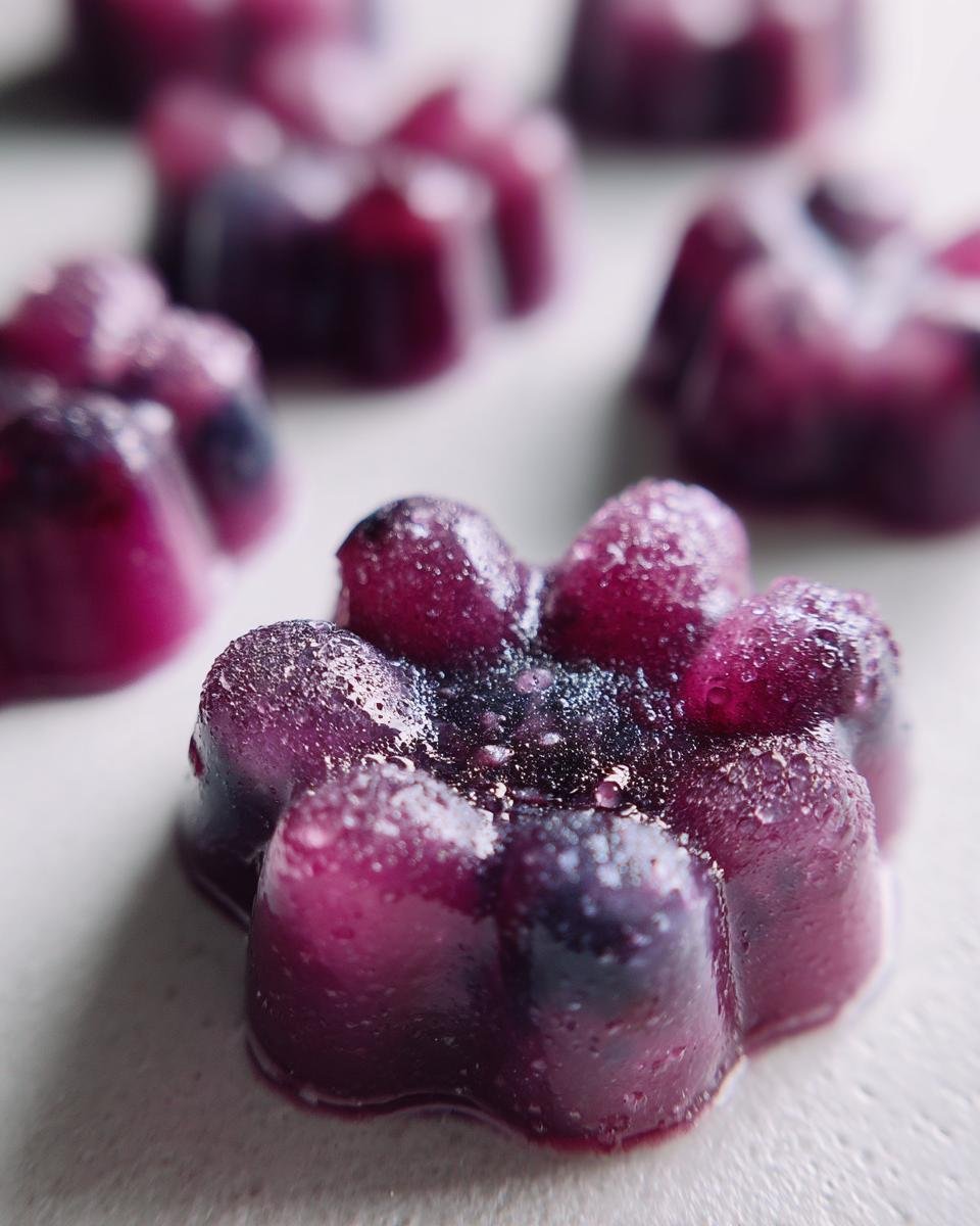 blueberry frozen dog treats - detail 1