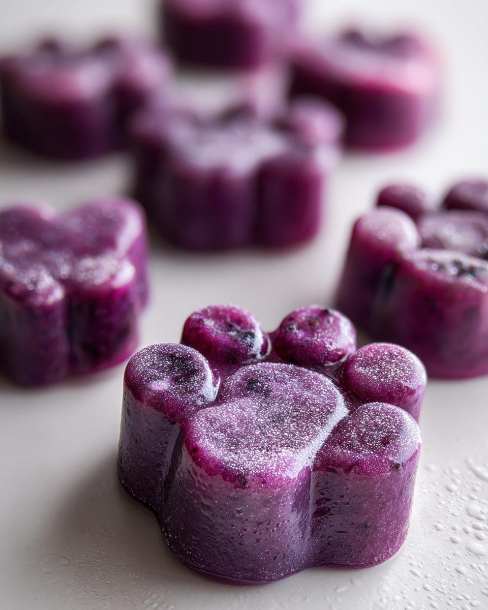 blueberry frozen dog treats - detail 3