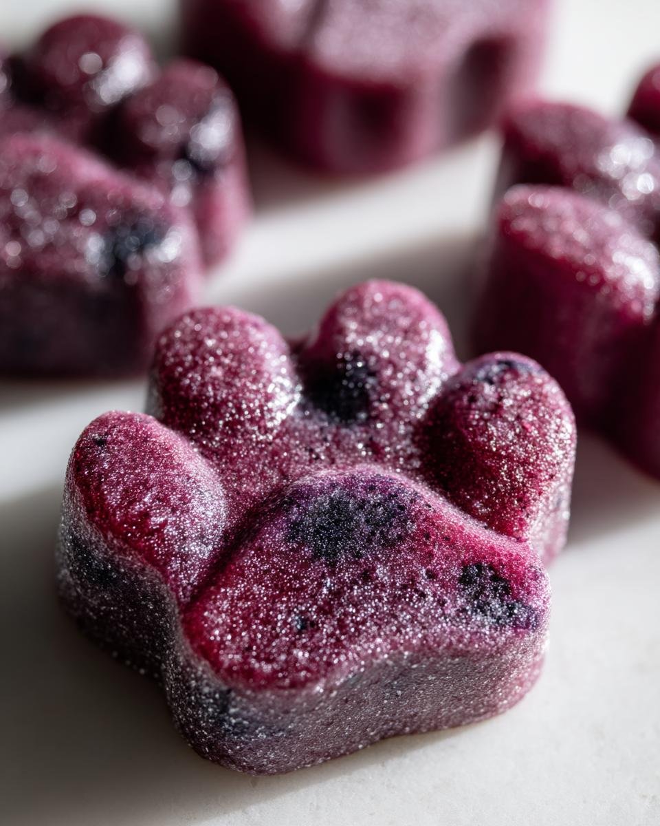 blueberry frozen dog treats - detail 4