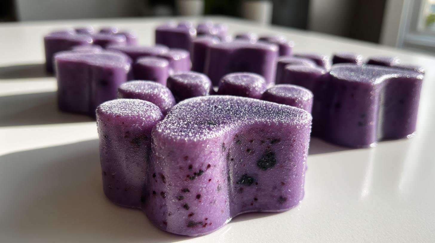 blueberry frozen dog treats
