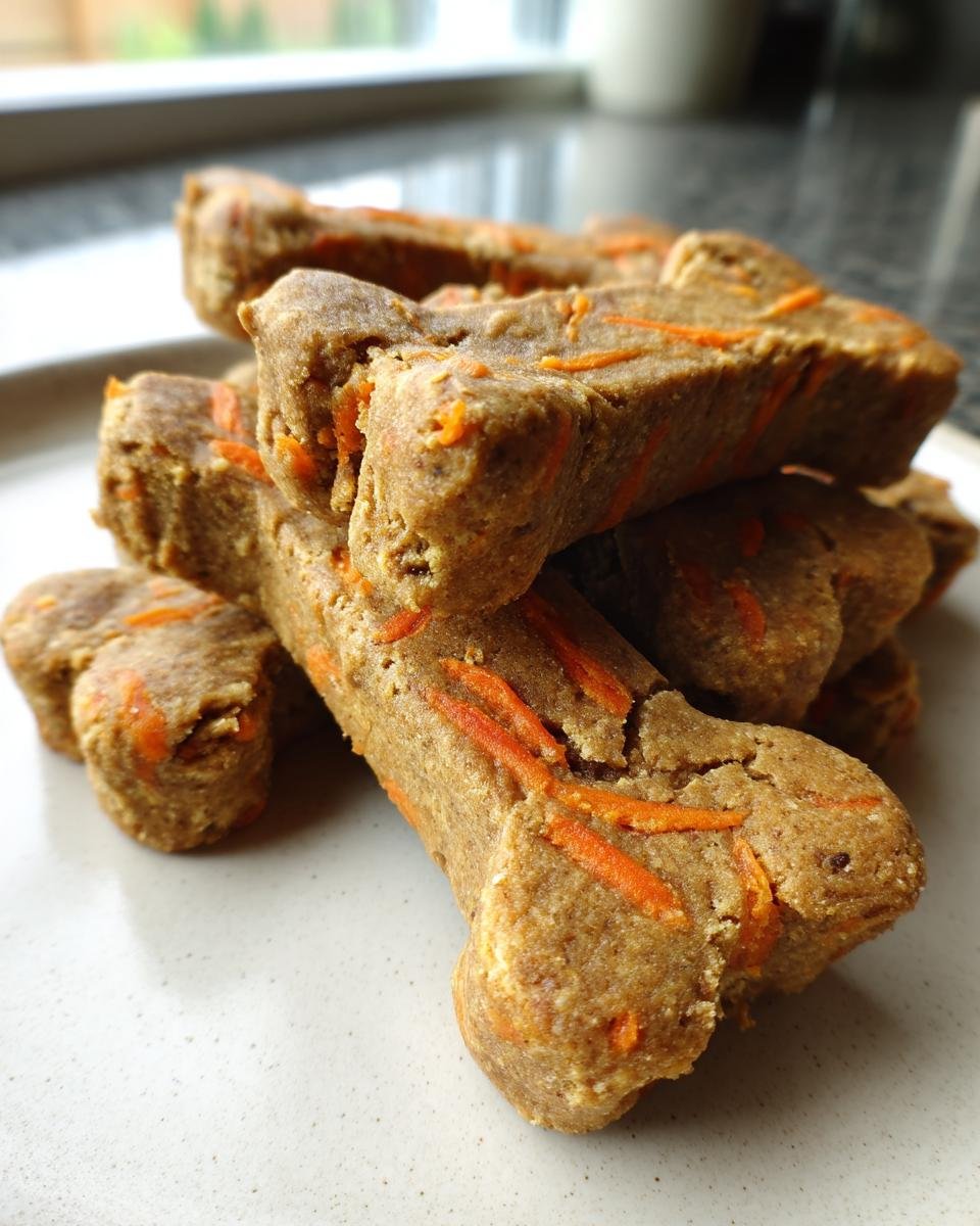 carrot peanut butter dog treats - detail 1