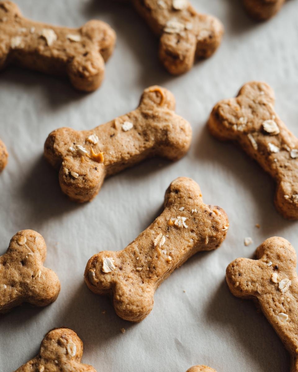 peanut butter dog cookies - detail 2
