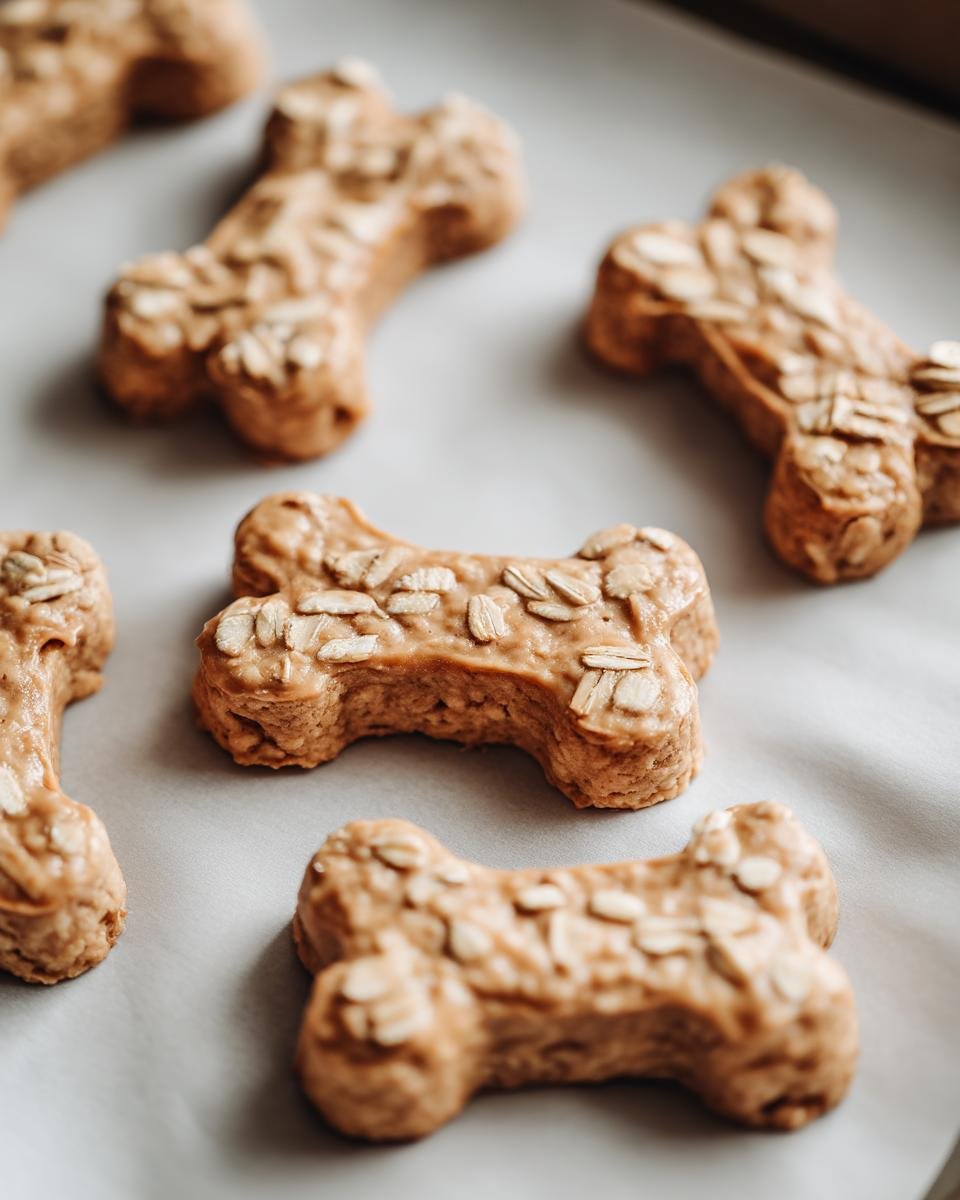 peanut butter dog cookies - detail 3
