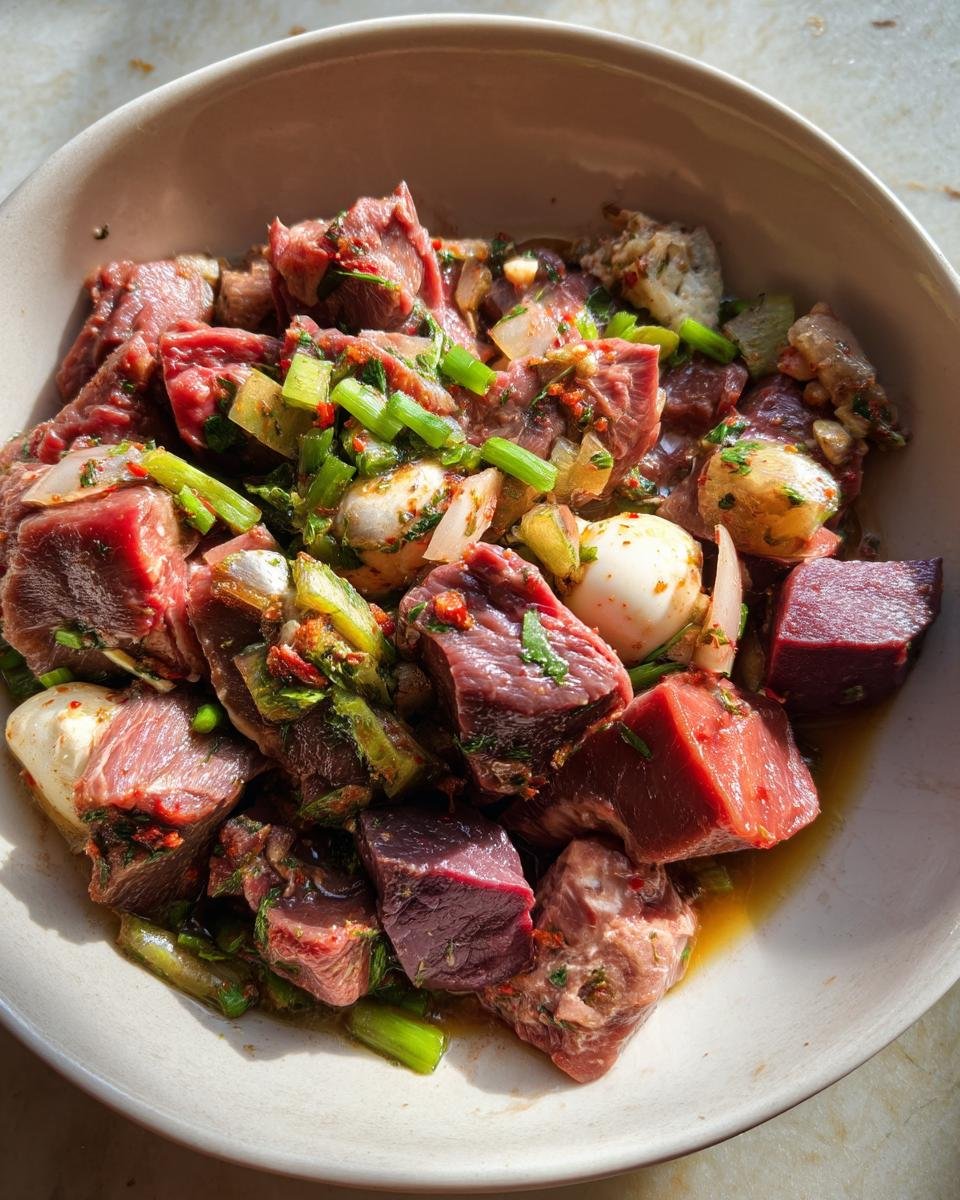 raw beef and liver dog food - detail 1
