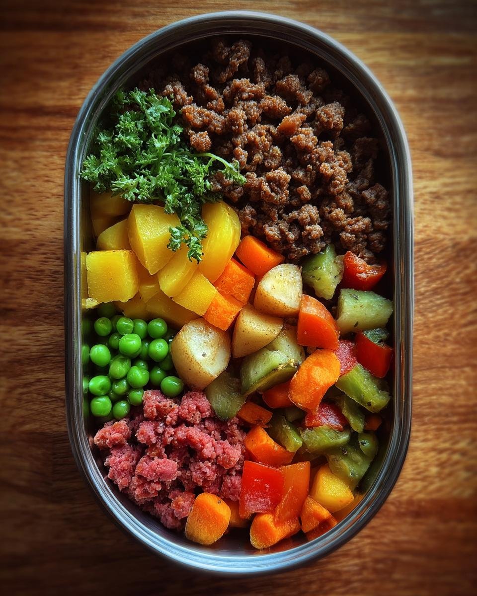 raw dog food meal prep - detail 1