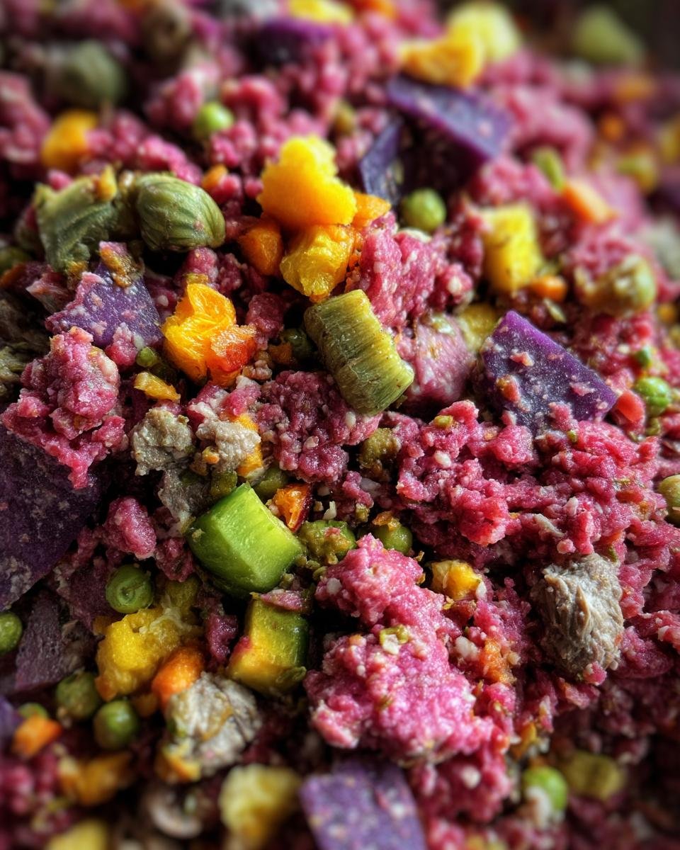 raw dog food meal prep - detail 2