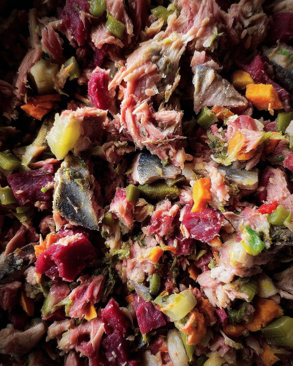 raw dog food with sardines - detail 2